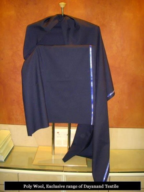 Poly Wool Suitings Fabrics