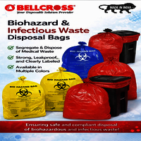 Biomedical Waste Collection Bags - Color: Pink And Yellow