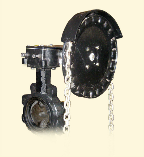 Butterfly Valve chain wheel operated