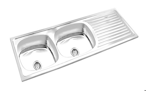 Double Bowl Sink With Drainer