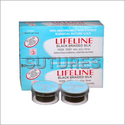 Black Braided Silk Sutures