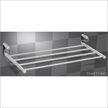 Towel Rack - Stainless Steel, 17"x5"x2" | 3 Bars, Wall Mounted, Rust Resistant, Polished Finish