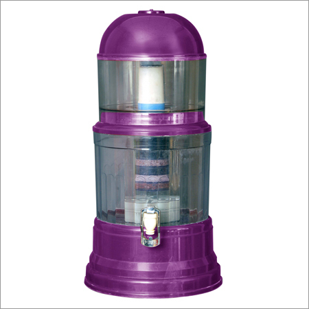 Water Softener & Purifier - Plastic Metal, 12x8 Inches, Purple | 5 Liter Capacity, 3-Stage Filtration, Easy Installation