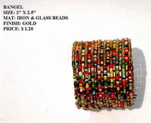Iron & Glass Beads Bangle