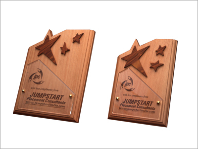 Corporate Wooden Trophy