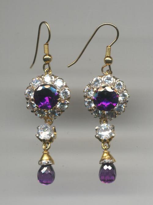 American diamond earrings