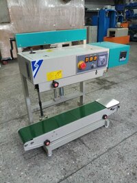 Continuous Bag Sealing Machine - Durable Stainless Steel, Compact Design For Efficient Sealing Process
