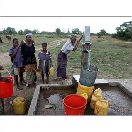 Afridev Deep Well Hand Pump - Color: Sliver