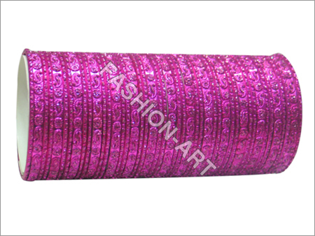 Hot Pink Metal Bangles