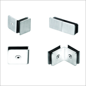 Glass Connector - Stainless Steel, Fits 8-12mm Glass | Secure Fit, Screw Fixing, Corrosion Resistant, Polished Finish