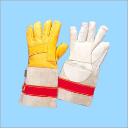 White Welding Leather Fire Gloves