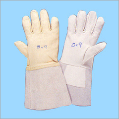 White Welding Leather Nappa Gloves