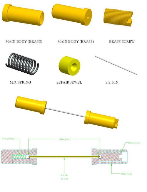Precision Brass Spring Components