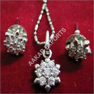 Diamond Studded Silver Jewelry