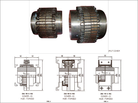 Vertically Split Type Grid Coupling