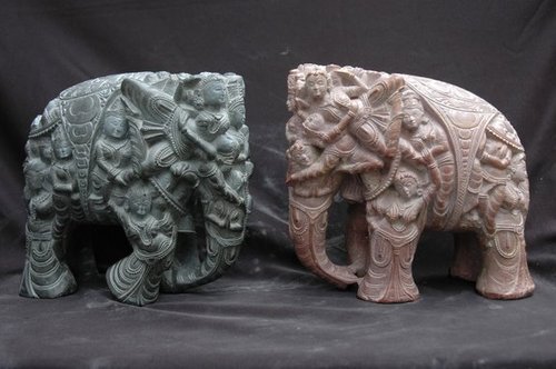 elephant statue with inner art