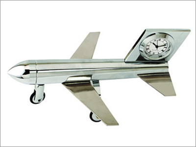 Decorative Clock With Aeroplane