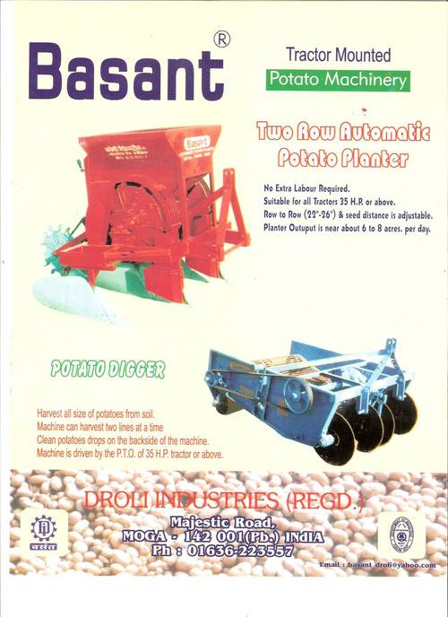 Potato Planter Machinery