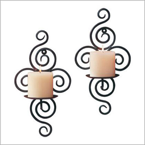 Wrought Iron Candle Sconces