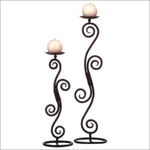 Wrought Iron Candle Stands