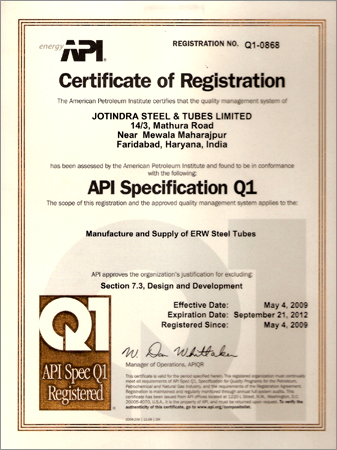 Certifications