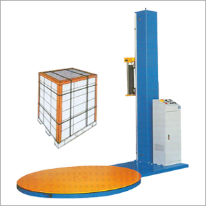 Blue And Yelloe Pallet Wrapping Machine