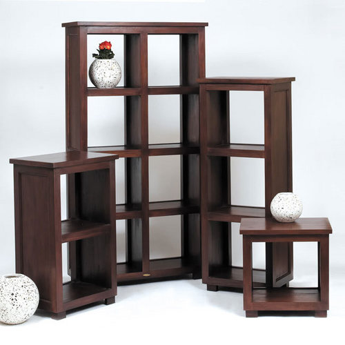 Wooden Cube Book Shelf