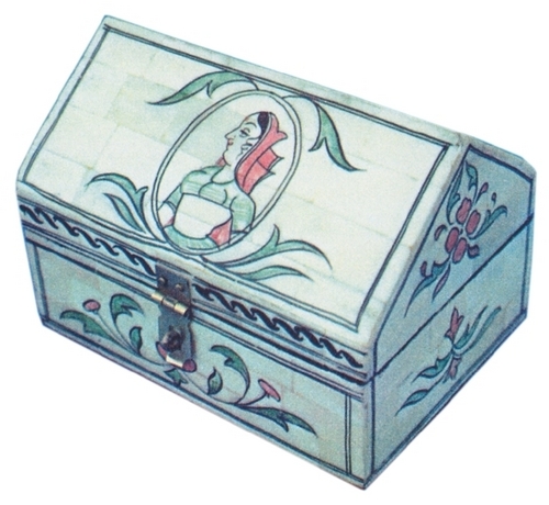 Wooden Painted Jewellery Box