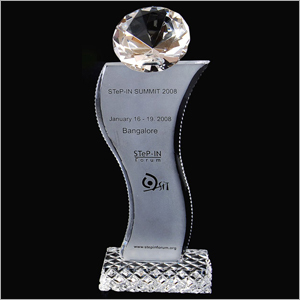 Crystal Trophy S- Shape