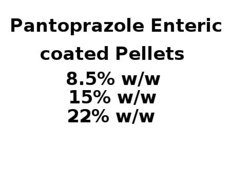 Pantoprazole Enteric coated Pellets