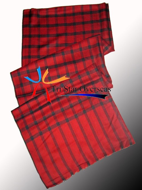 Cashmere Check Shawl