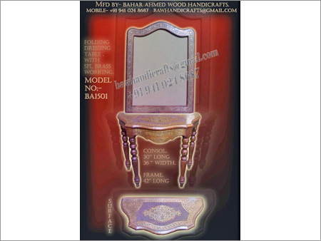 Handcrafted Brass Mirror