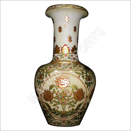 Marble Long neck vase