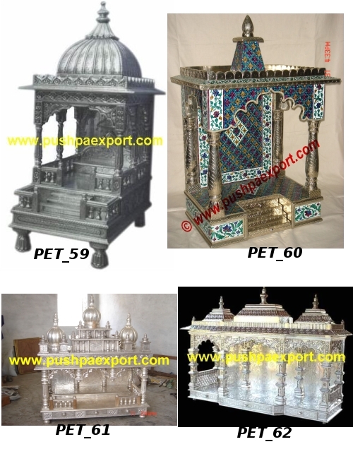 Silver White Metal Temple Silver White Metal Temple