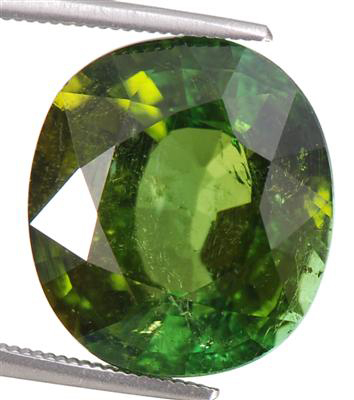 Green Color Tourmaline Gem