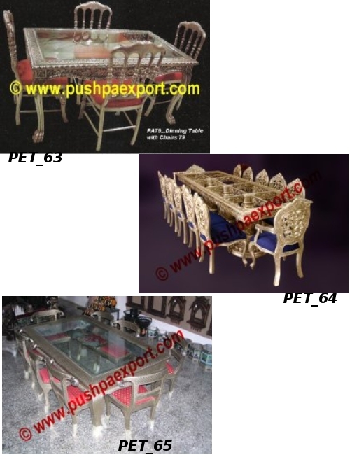 Silver White Metal Dining Table Silver White Metal Dining Table