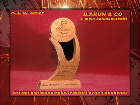 Wooden Designer Trophy