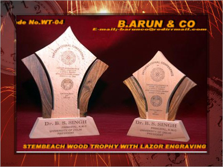 Wooden Trophies & Plaques By B. ARUN & CO.