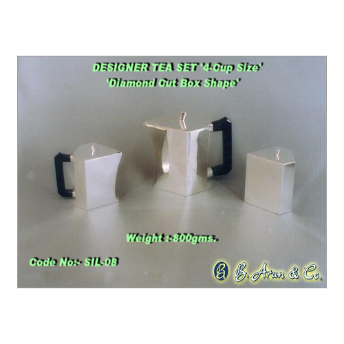 Decorative Silver Tea Set
