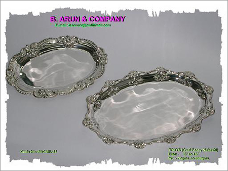 Silver Oval Trays