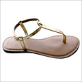 Leather Flat Sandals - Leather, Size Range 5-10, Color Gold | Comfortable, Durable, Elegant Design With Buckle Closure For Casual Wear