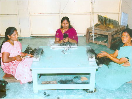 Beaded Human Hair Accessories