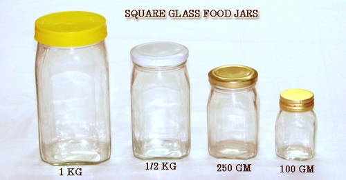 Square Glass Food Jars