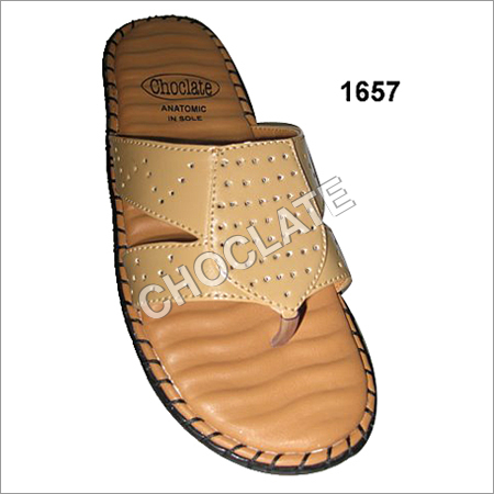 Handcrafted Slippers - Leather, Multiple Sizes, Beige, Open-Toe | Handcrafted Comfort, Stylish Design, Durable Material