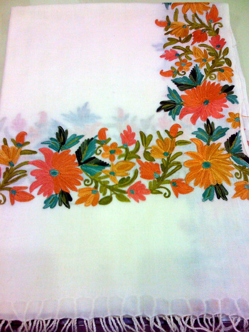 Woolen Embroidered Stole