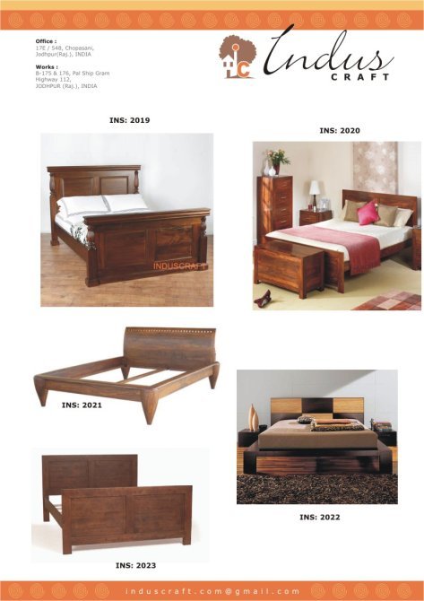 Slant Wooden Bed