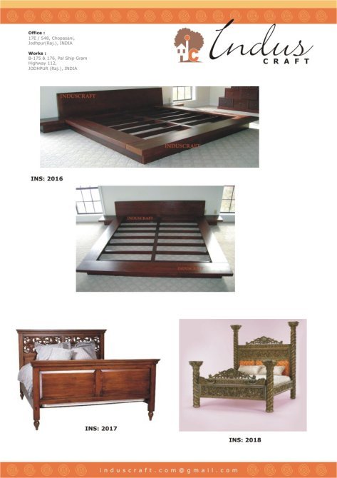 Contemporary Wooden bed