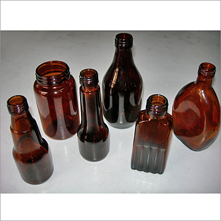 Amber Glass Bottles 100ml Fancy shape