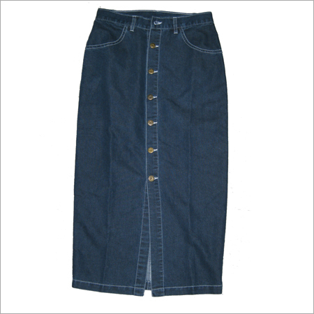 ladies Long Denim Skirt