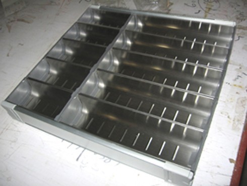 stainless steel cutlery holder